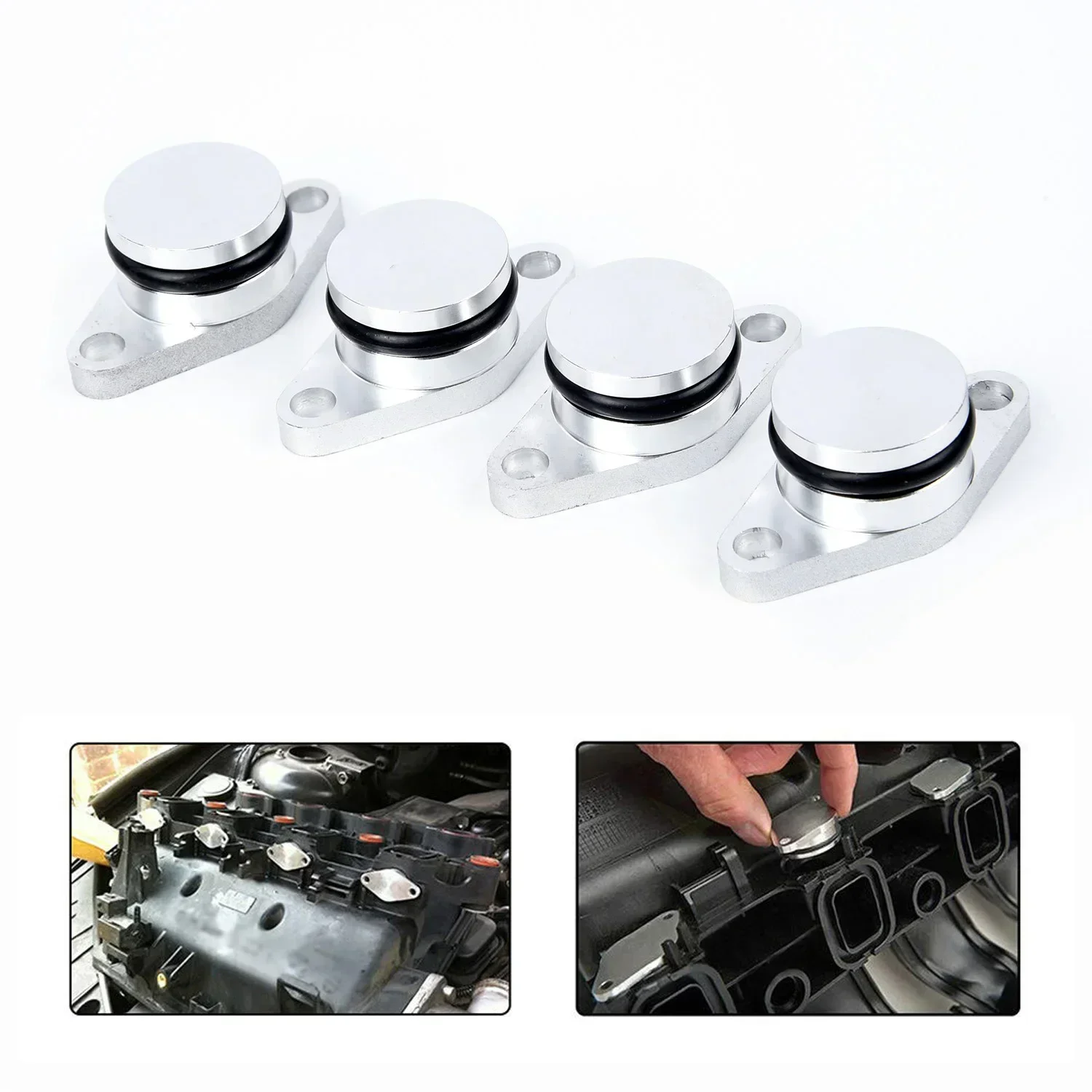 

Carhome 4X Diesel Swirl Flap Blanks Bungs Intake Gaskets Kit For BMW M47/E46 320d 330d 525d 530d Cyl Head Valve Cover Gaske