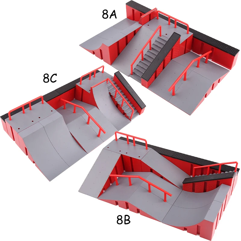 Finger Skateboard Big Scene Park with Pants Professional Finger Skatepark Ramp Track Stairs Venue Combination Indoor Home Toys