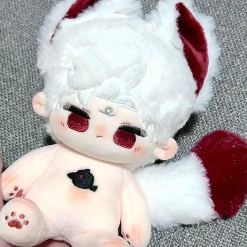 20cm Anime jeu amour et espace profond Kawaii Cosplay corps de poupée en coton doux avec squelette habiller peluches jouet figurines Fans cadeaux