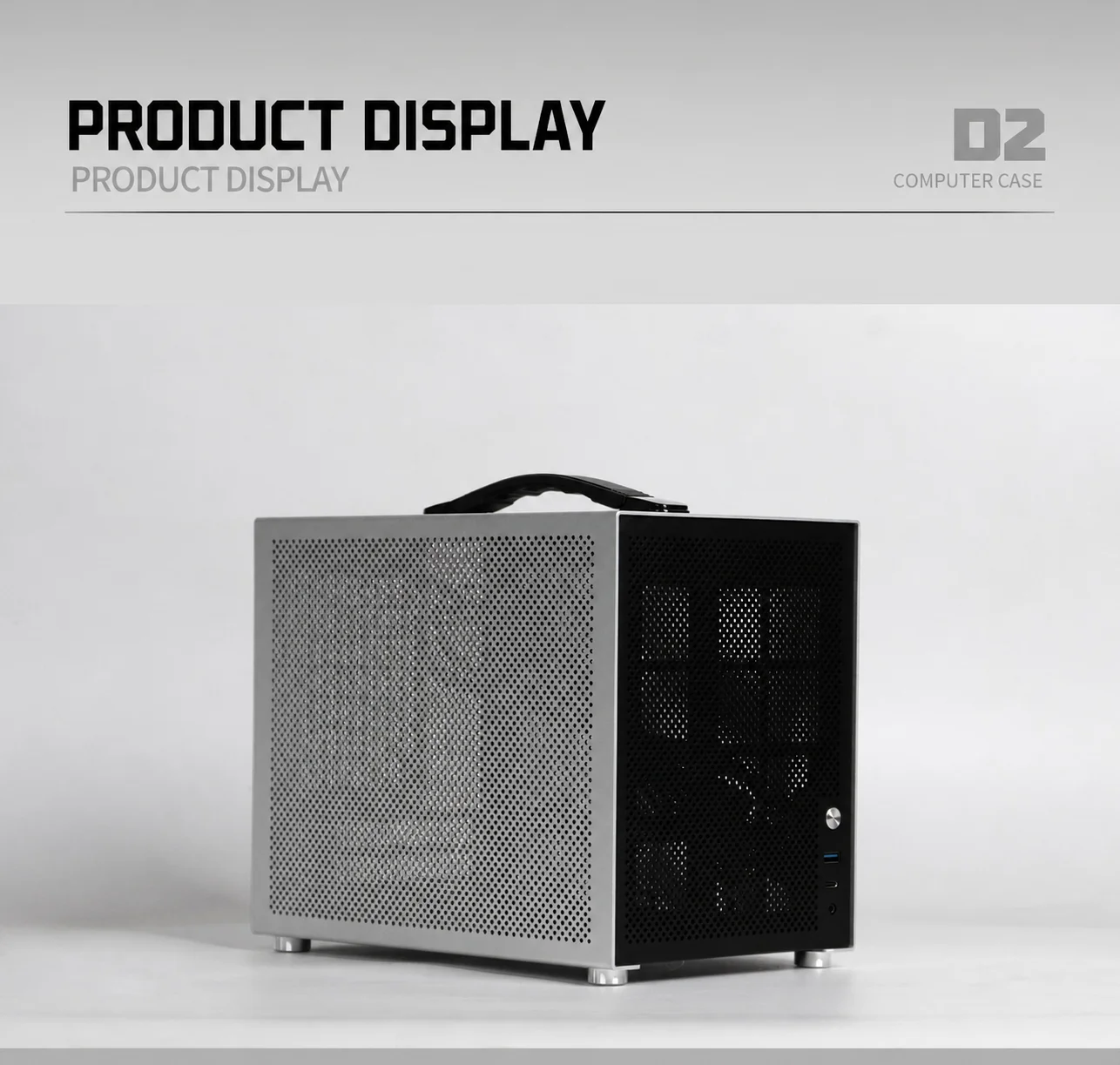 D2 12.5L Aluminum Mini ITX Case Portable PC Chassis 160mm CPU Cooler 270mm GPU ATX SFX PSU