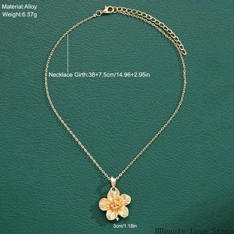 قلادة سلسلة زهرية رشيقة قلادة أنيقة مجوهرات مجوهرات متعددة الاستخدامات #6