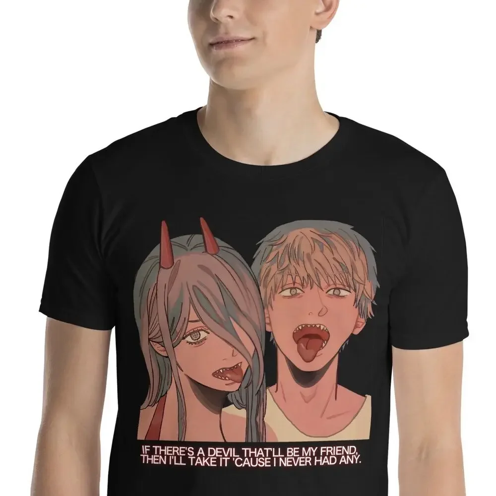 Anime Horror Devil Demon Creepy Short-Sleeve Unisex T-Shirt