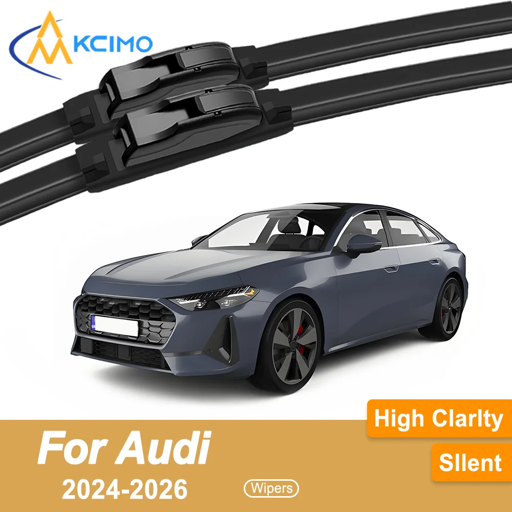 

Crystal Clear Driving 2PCS Windshield Wiper Blades for Audi A5 B10 2024-2026 All-Weather Reliability Durable & Safe