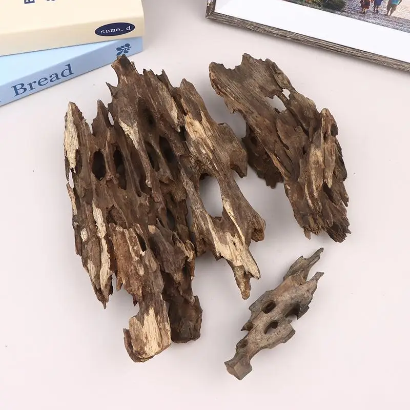 △ Shrimp Wood Aquarium Decor, Driftwood Water Feature Ornamental Accessories For Fish Tanks With Natural Holes