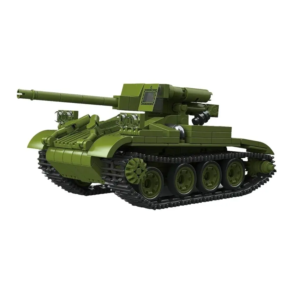 436pcs US Military M56 Scorpion Self-Propelled Howitzer Model Toy Brick War Tank Educational Building Blocks for Kids NO.300024