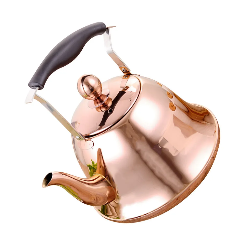 

Stainless Steel Teakettle 1.5L Whistling Tea Kettle Water Boiling Pot with Heat-Insulated Handle for Stovetop Induction Cooker