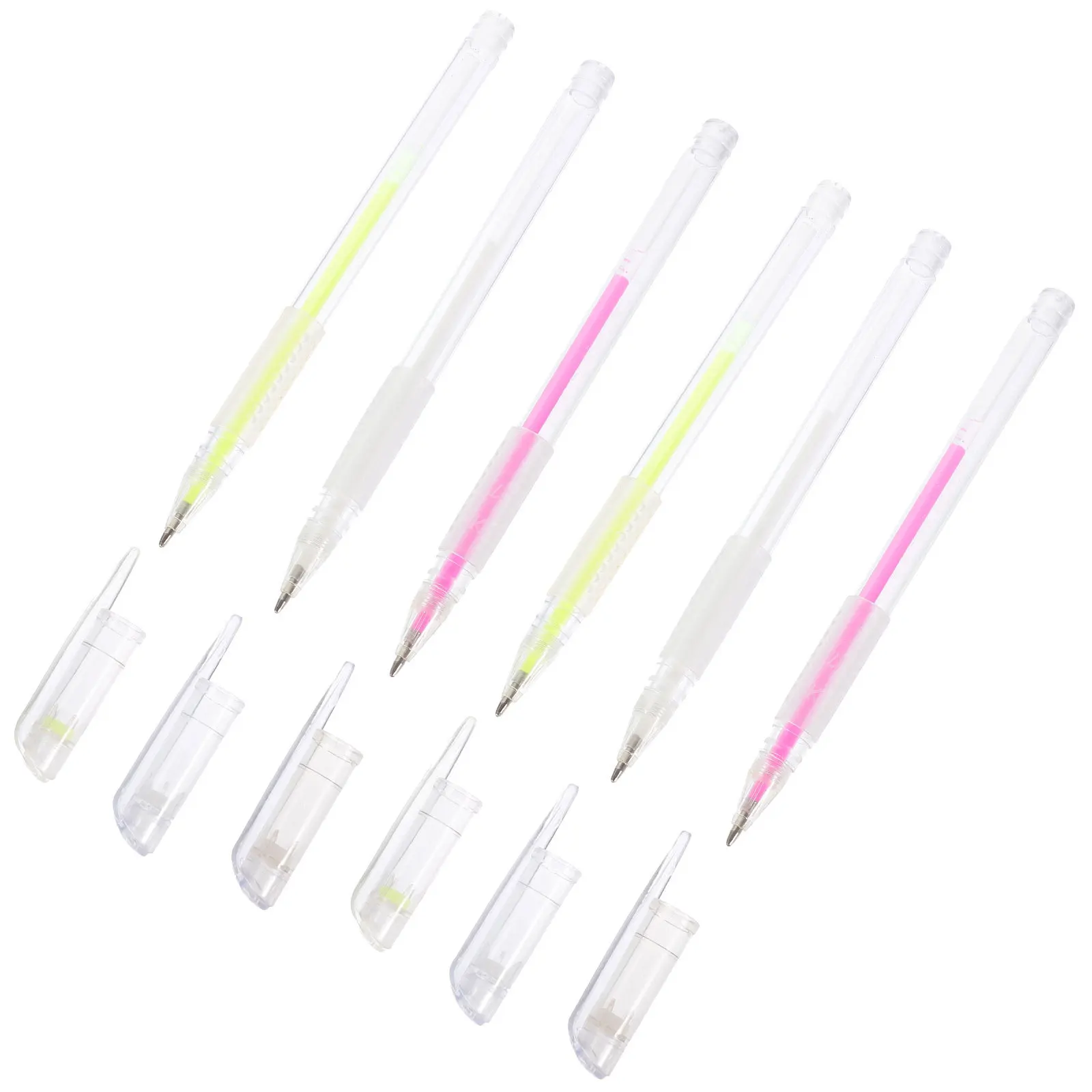 

6Pcs Skin Marking Pen Long-Lasting Non-Smudge Waterproof for Eyebrow Mapping Surgery Positioning Portable Precision Tip Marker