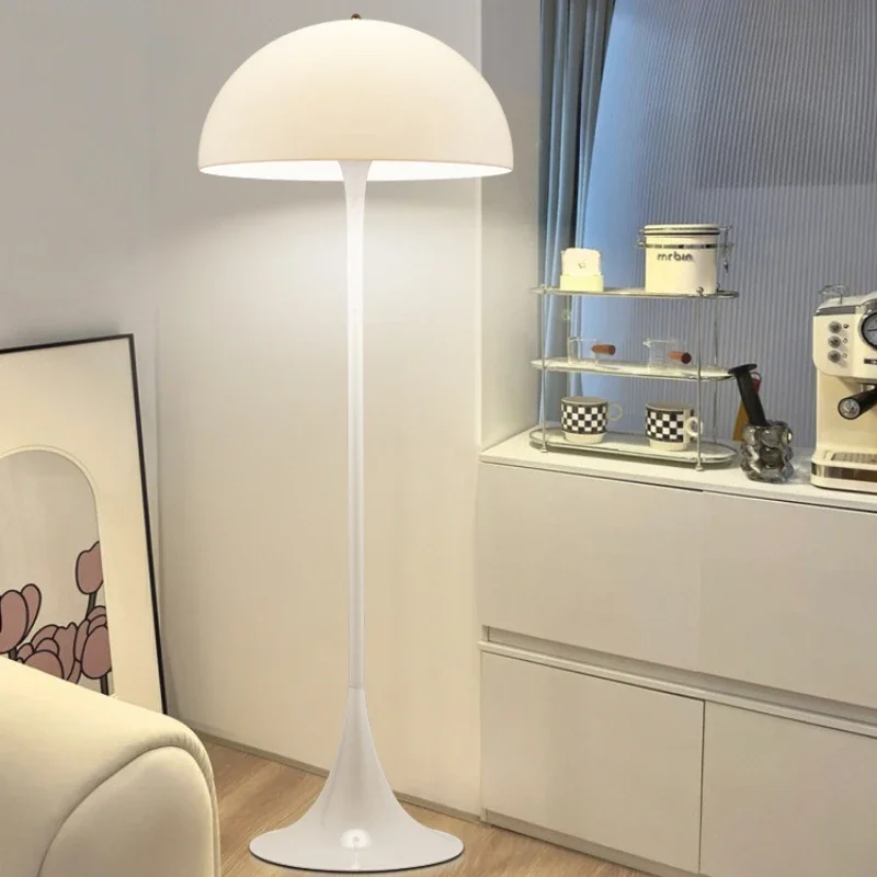 

Danish Mushroom-shaped Led Floor Lamps Scandinavian Minimalist Living Room Sofa Side Standing Lamp Bedroom Bedside Lights