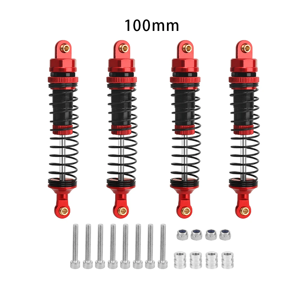 4 Stück 70 mm 80 mm 90 mm 100 mm 110 mm 120 mm Stoßdämpfer-Dämpfer für 1/10 RC Crawler Car Axial SCX10 III AXI03007 RBX10 GEN8 D90 TRX4 – Detail 20