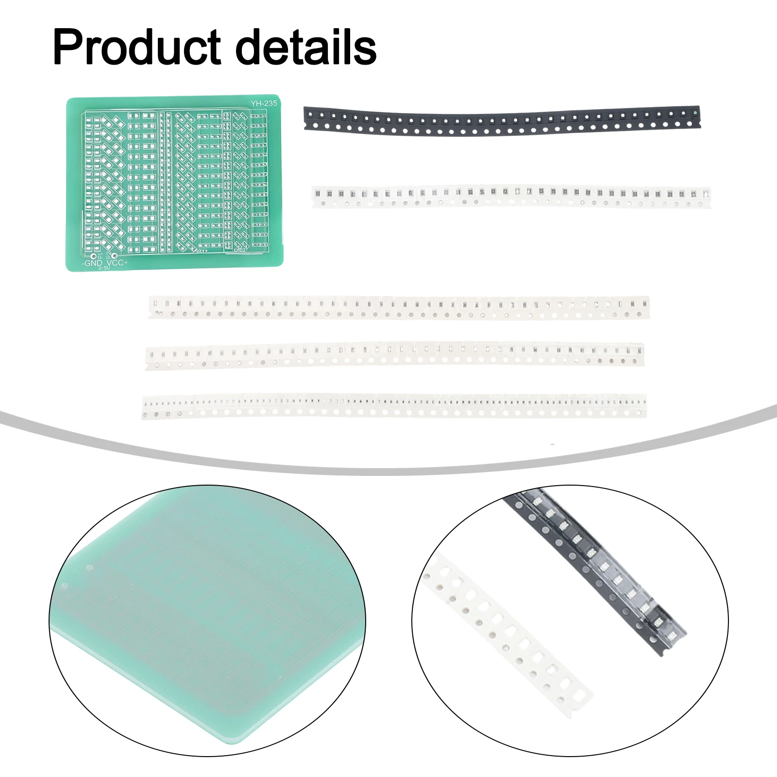Soldering Practice Kit FOR SMD 0805 0603 0402 with Full Range of Components for Electronics Prototyping and Testing