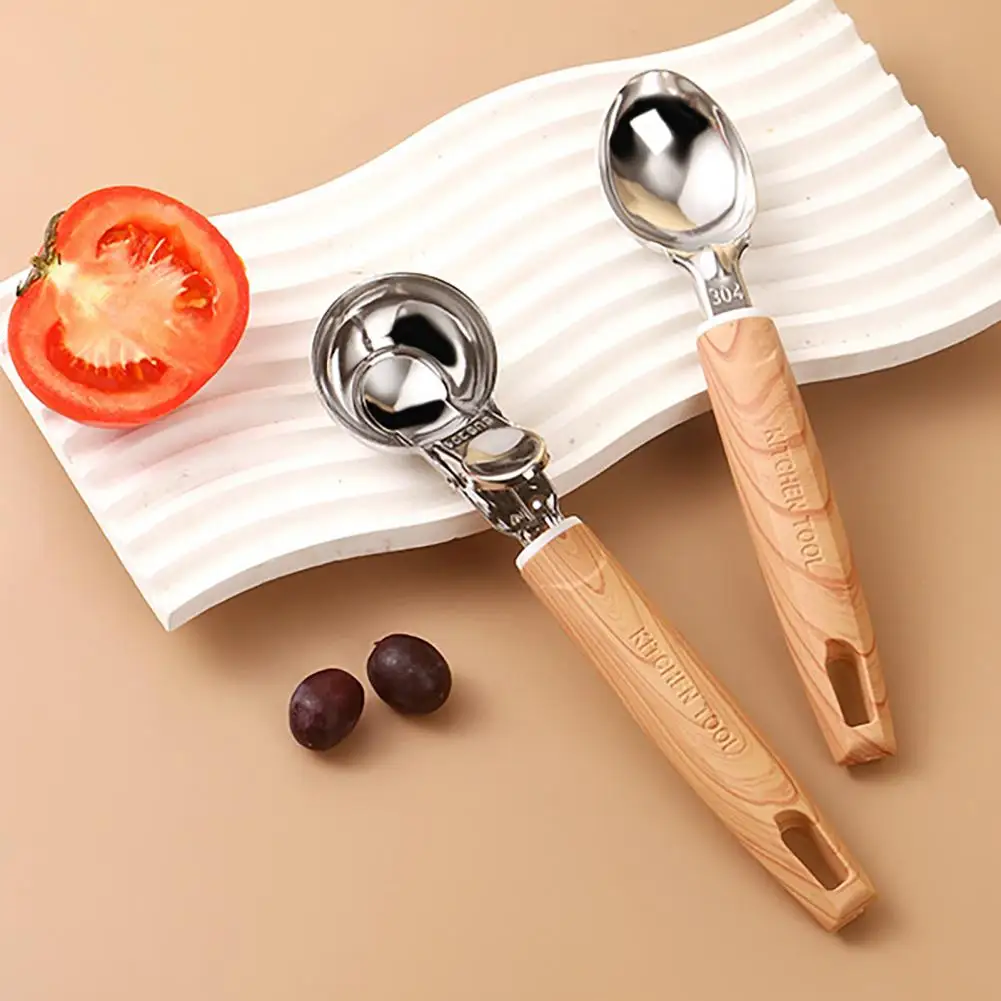 Stainless Steel Multipurpose Ice Cream Scoop with Trigger Release Desserts Rust-Resistant Dishwasher Safe Essential Kitchen Tool