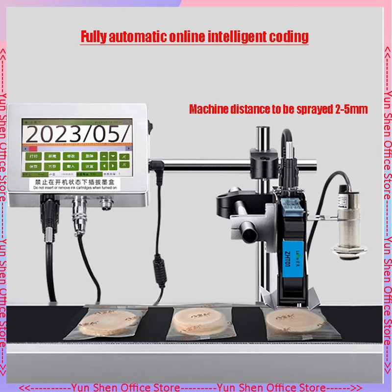 

12.7/25.4mm Automatic Online Intelligent Coding Machine Assembly Line Production Date 2d Code Packaging Multi-language Printer