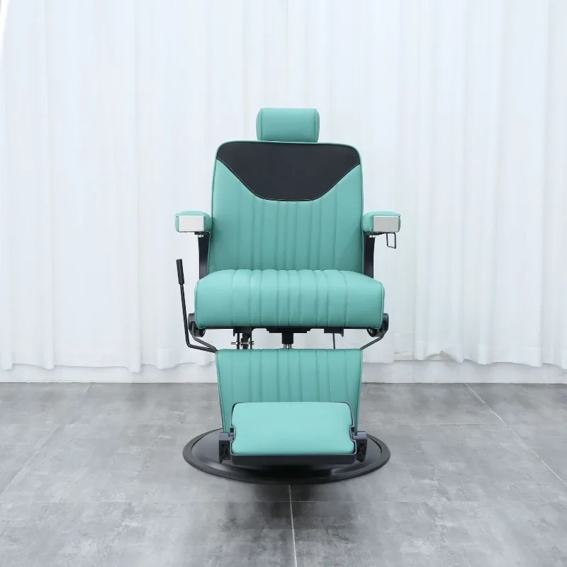 Electric massage barber chair Hair chair Fashion hydraulic lift Comfortable barber shop hair chair