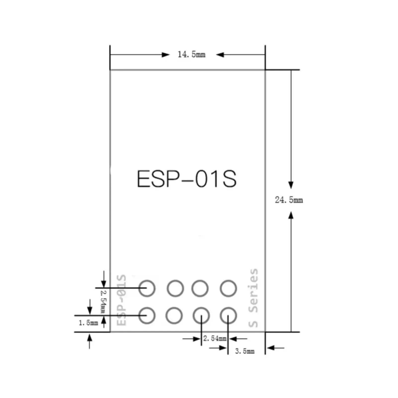 5PCS/lot ESP-01S ESP8266 WiFi Wireless Serial Transceiver Module 4MB Flash 3.3V Wi-Fi Module Compatible with Ar-duino IDE
