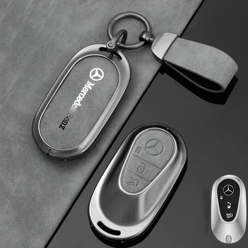 Zine Alloy Car Key Case Cover Shell Protector For Mercedes Benz 2022 C S Class W206 W223 S350 C260 C300 S400 S450 S500 Accessory