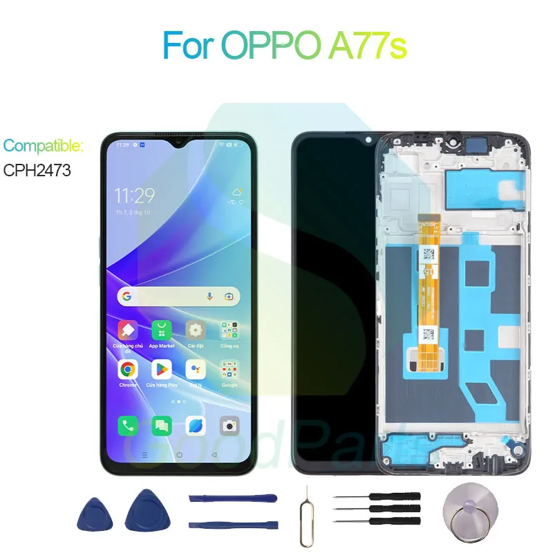 Сменный сенсорный ЖК-экран 1612*720 CPH2473 A77s для OPPO A77s