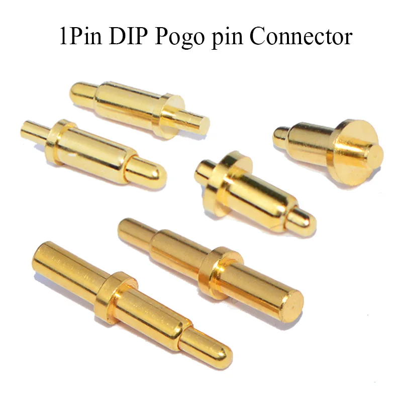 

20/100 PCS Spring Pogo Pin Connector Male 1 Pin Length 3/3.8/4.3/4.5/5.5/6/6.5/7/7.5/8/9.5MM DIP Plug Test Probe