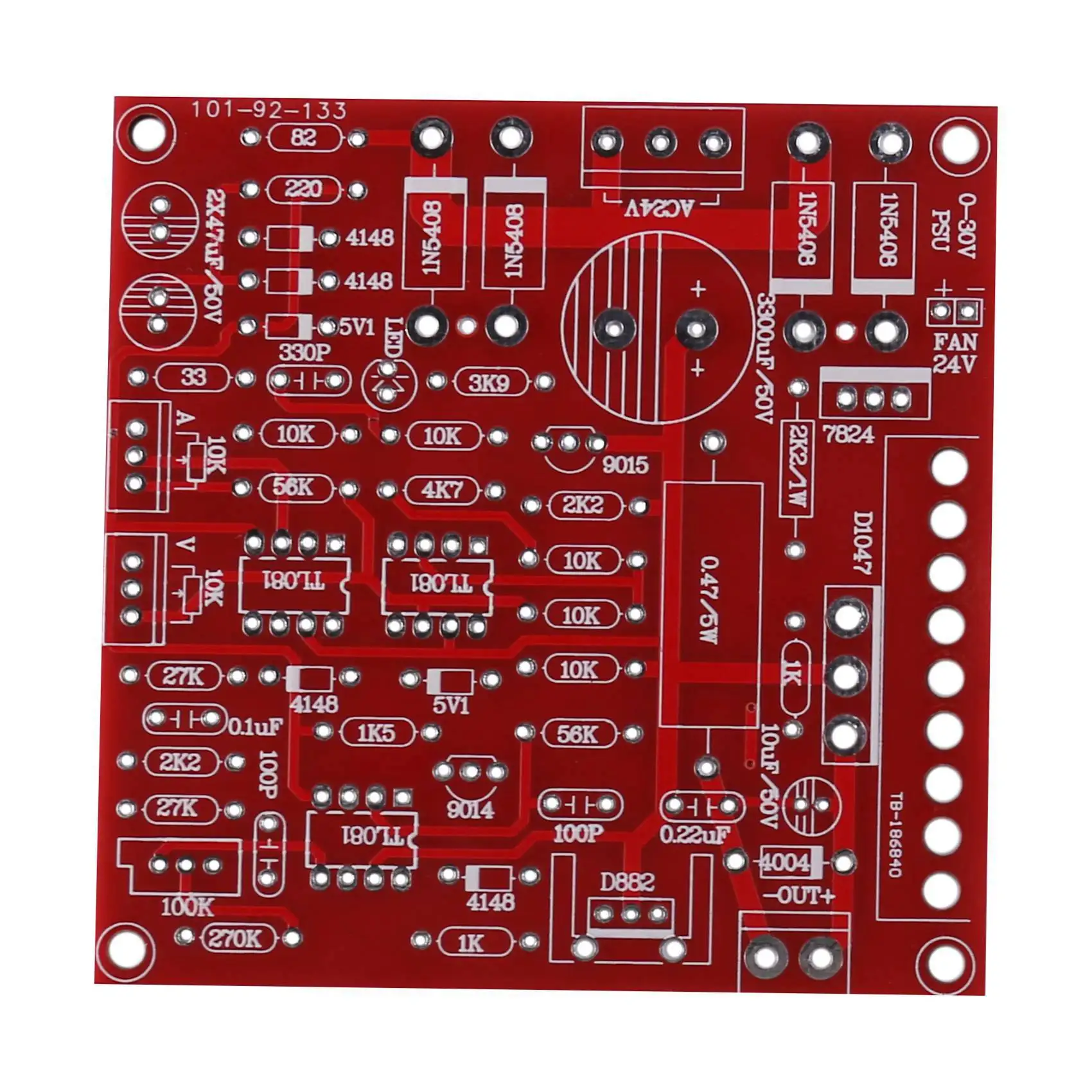ABZZ-2X 0-30V 2MA-3A Adjustable DC Regulated Power Supply DIY Kit Short With Protection