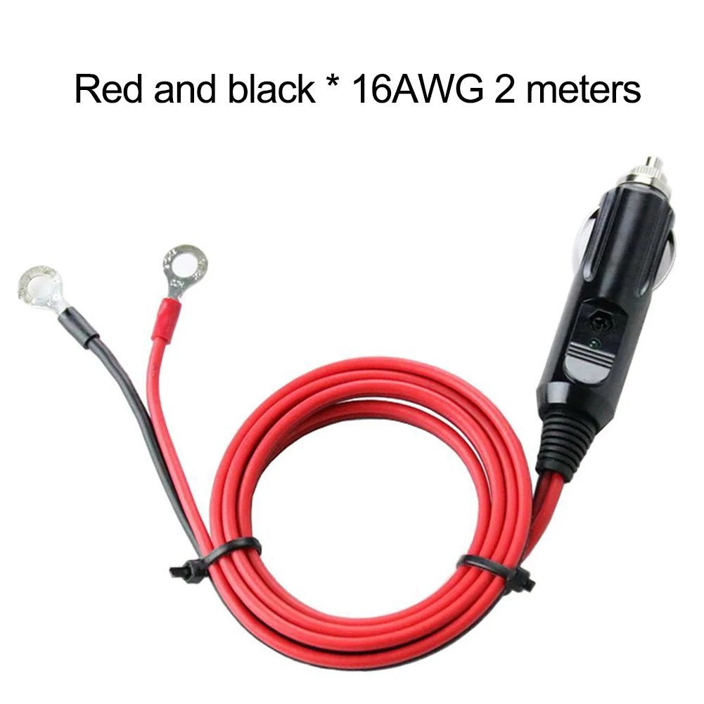 Heavy-duty Wire Extension Cable Automotive Applications Anti-wear Elasticity Built-in 15A Glass Fuse LED Indicator Light