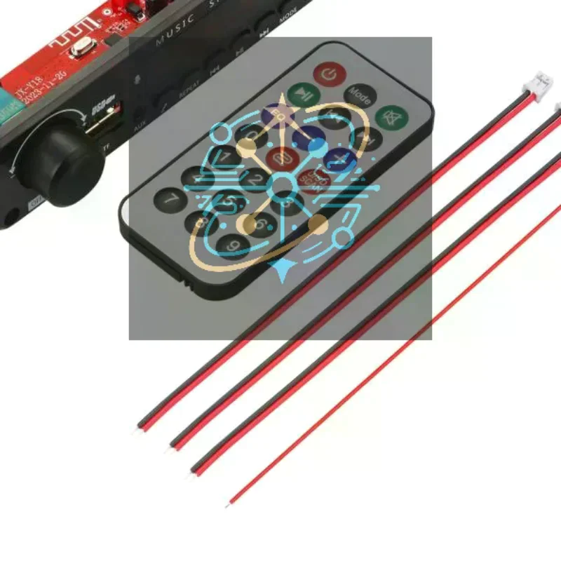 1set Bluetooth 5.0 MP3 Player Decoder Board FM Radio TF USB 6.5mm AUX Module 50W Amplifier Bluetooth Receiver Car Kit Audio