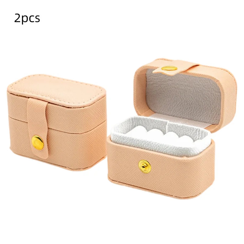 Mini Portable Jewelry Box, Ring Earring Storage Case