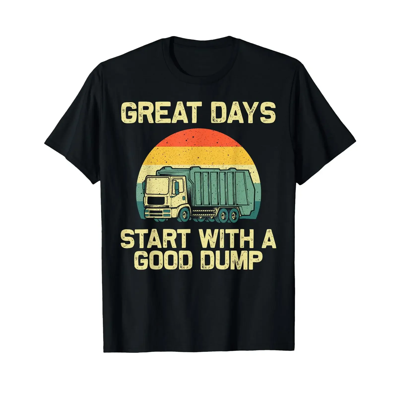 Cool Garbage Truck for Men Kids Boys Trash Waste Management T Shirt vintage Washed Top For Everyday Wear homme designer clothes