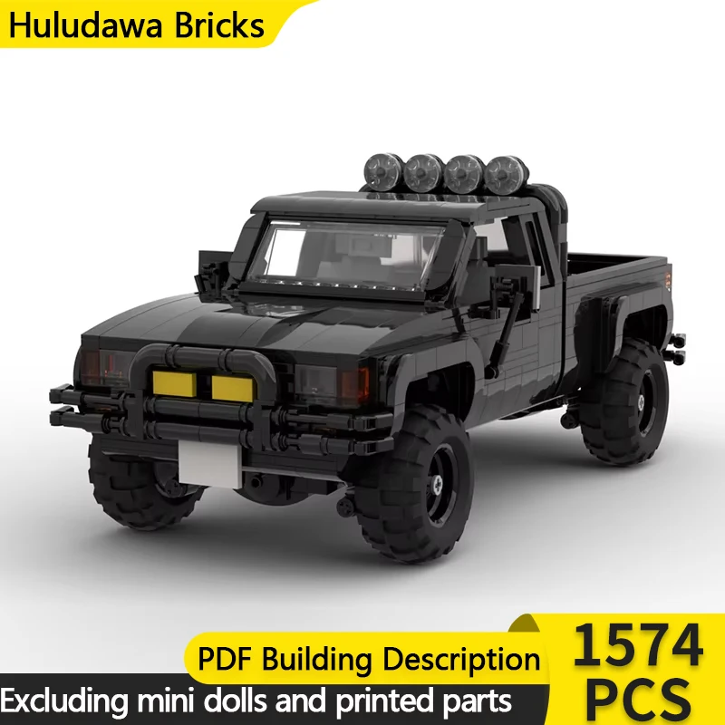 City Car Model MOC Building Bricks Speed Champion Pickup Truck Modular Technology Gifts Holiday Assemble Children Toys Suit