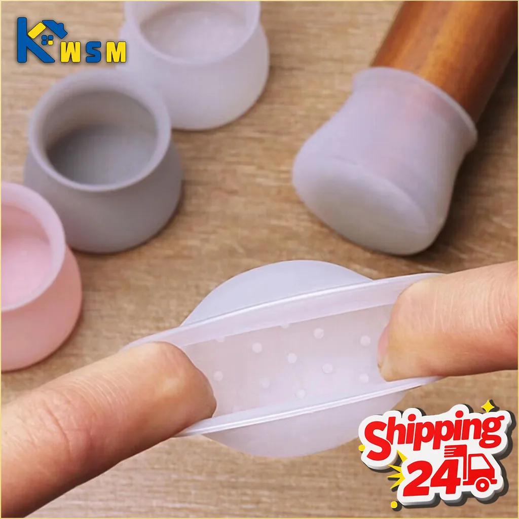 10-40PCS Silicone Chair Leg Caps Quiet Non Slip Floor Protectors for Wood Floors Furniture Leg Pads for Tables and Chairs