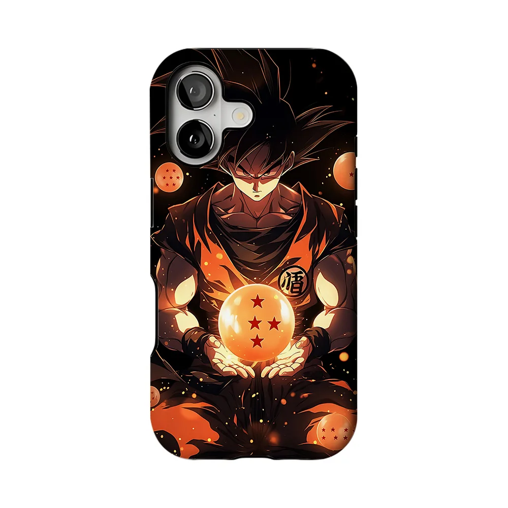 Phone Case for iPhone 17 17e 16e 16 15 14 13 12 11 X XS XR XSMAX Air Pro Max Plus Double-layer Cover Cool Dragons Balls Son Goku view 5