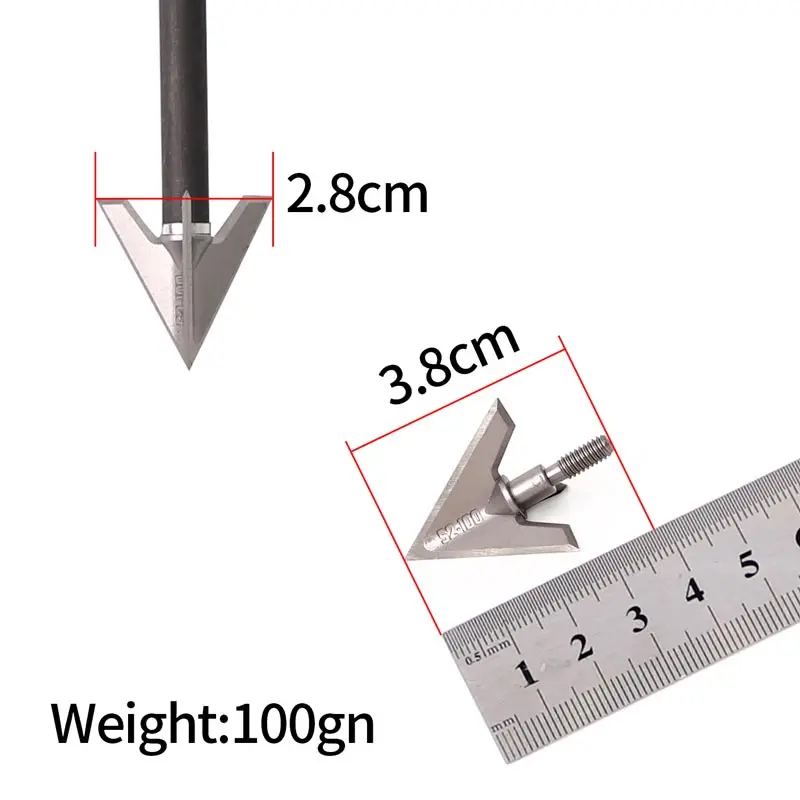 Imagem -04 - Arrowhead para Tiro com Arco Lâminas Pontos Arquivado Caça ao ar Livre e Tiro Arrow Acessórios 100gr 10 Pcs 15 Pcs Aço Inoxidável