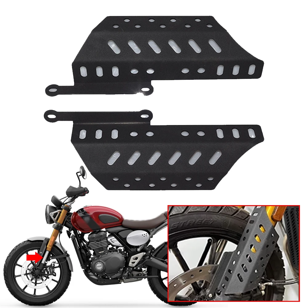 

Motorcycle CNC Front Fork Shock Absorber Guard Protective Cover Fit For Speed 400 Scrambler 400X 2024 2025 Shock Absorber Guard
