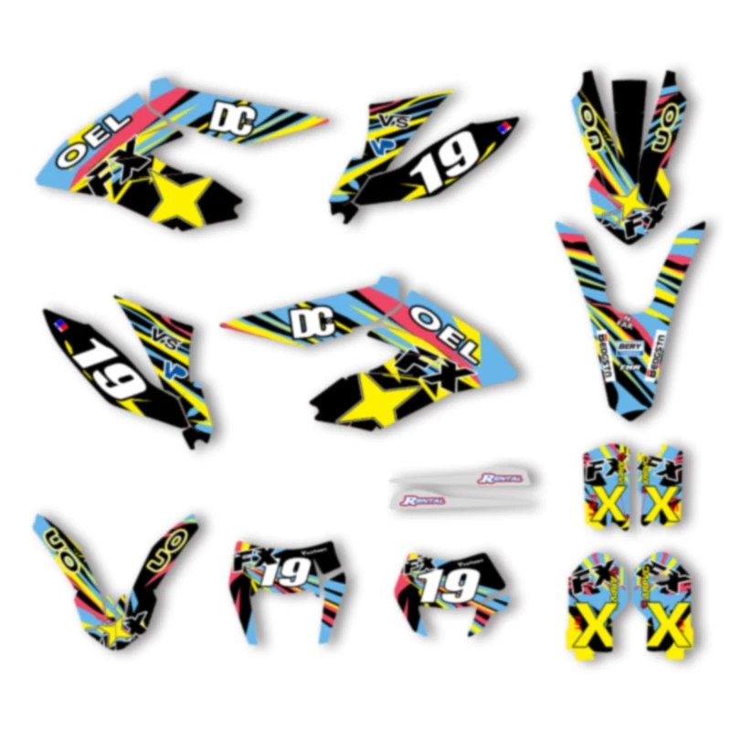 

Powerzone For KTM 2012-2017 2018 2019 2020 FREERIDE 250 300 Custom Team Graphics Decals Stickers Customized Number Name