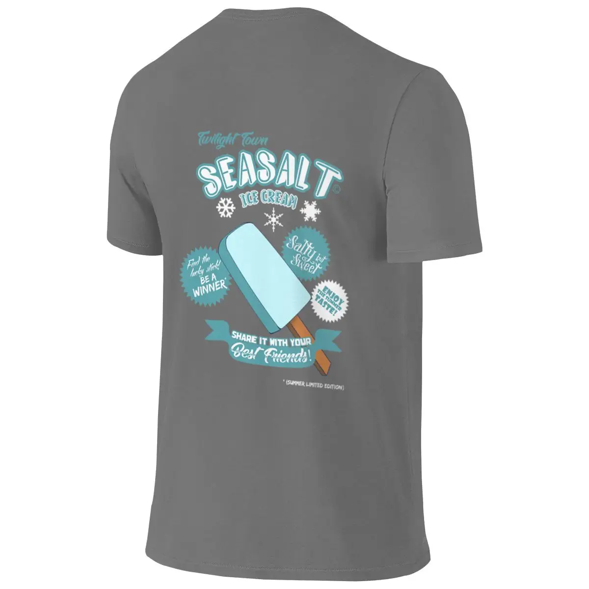 SeaSalt Crew Neck Reversible T-shirt Fresh Girlish Feeling Double Edging Shirt
