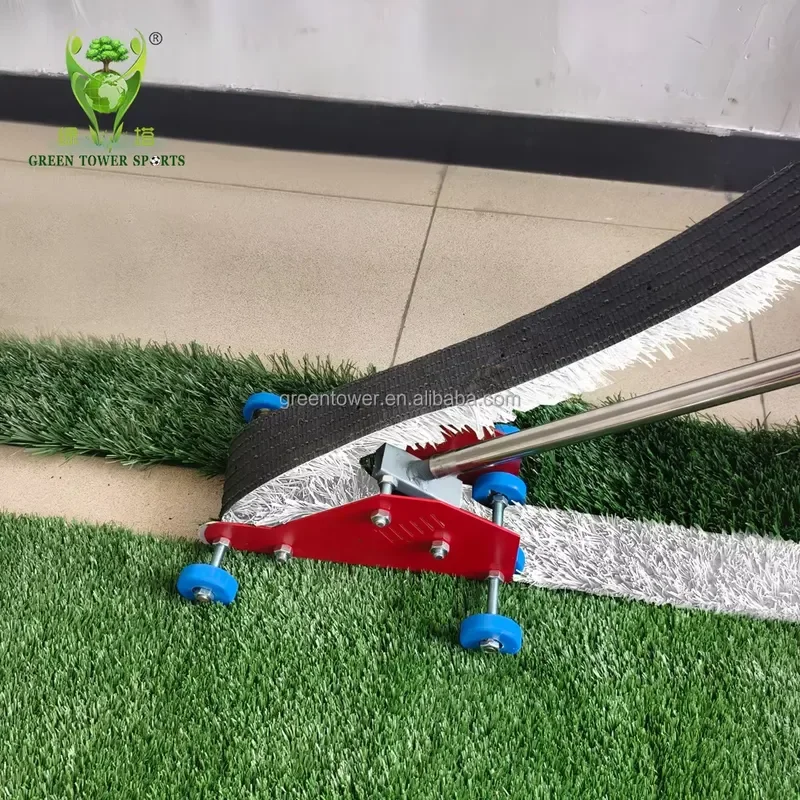 White Thread Threading Tool Fixing and Compacting Artificial Turf Installation Tool for Sports Field Garden