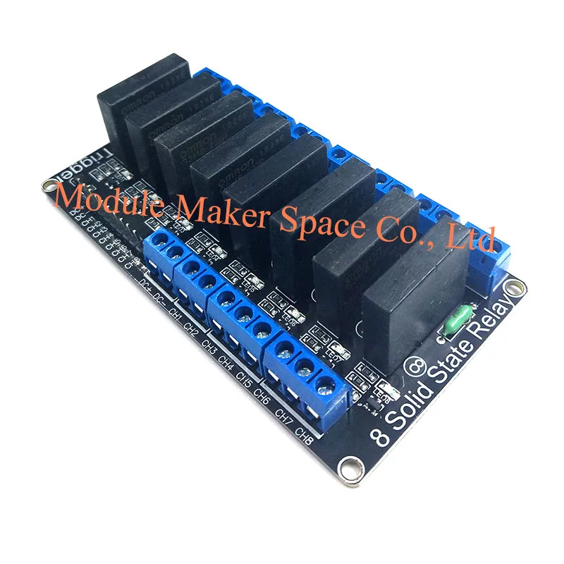 Low Level 5V 1 2 4 8 Channel SSR G3MB-202P Solid State Relay Module 240V 2A Output with Resistive Fuse Diy Kit For ARDUINO