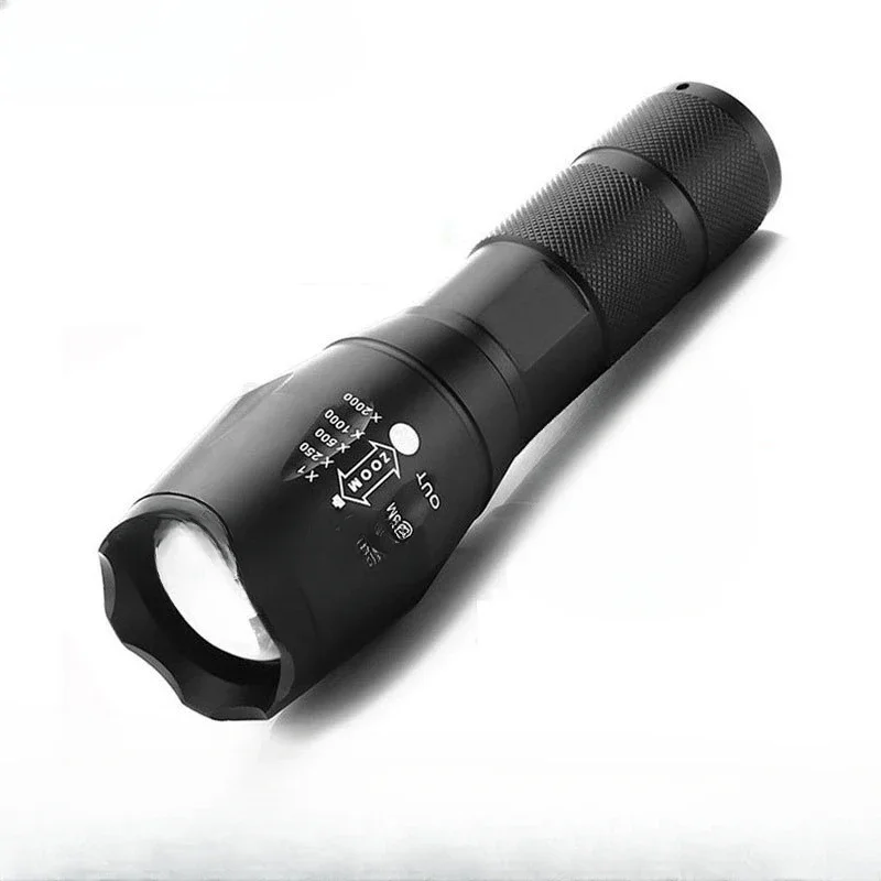 

Telescopic Zoom Strong Light Aluminum Alloy Flashlight Waterproof Outdoor Night Running Cycling Patrol Flashlight tys