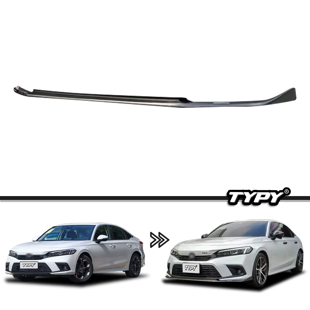 

Suitable for Honda Civic 11th modified with small surround integrated front lip and shovel 2022-2024