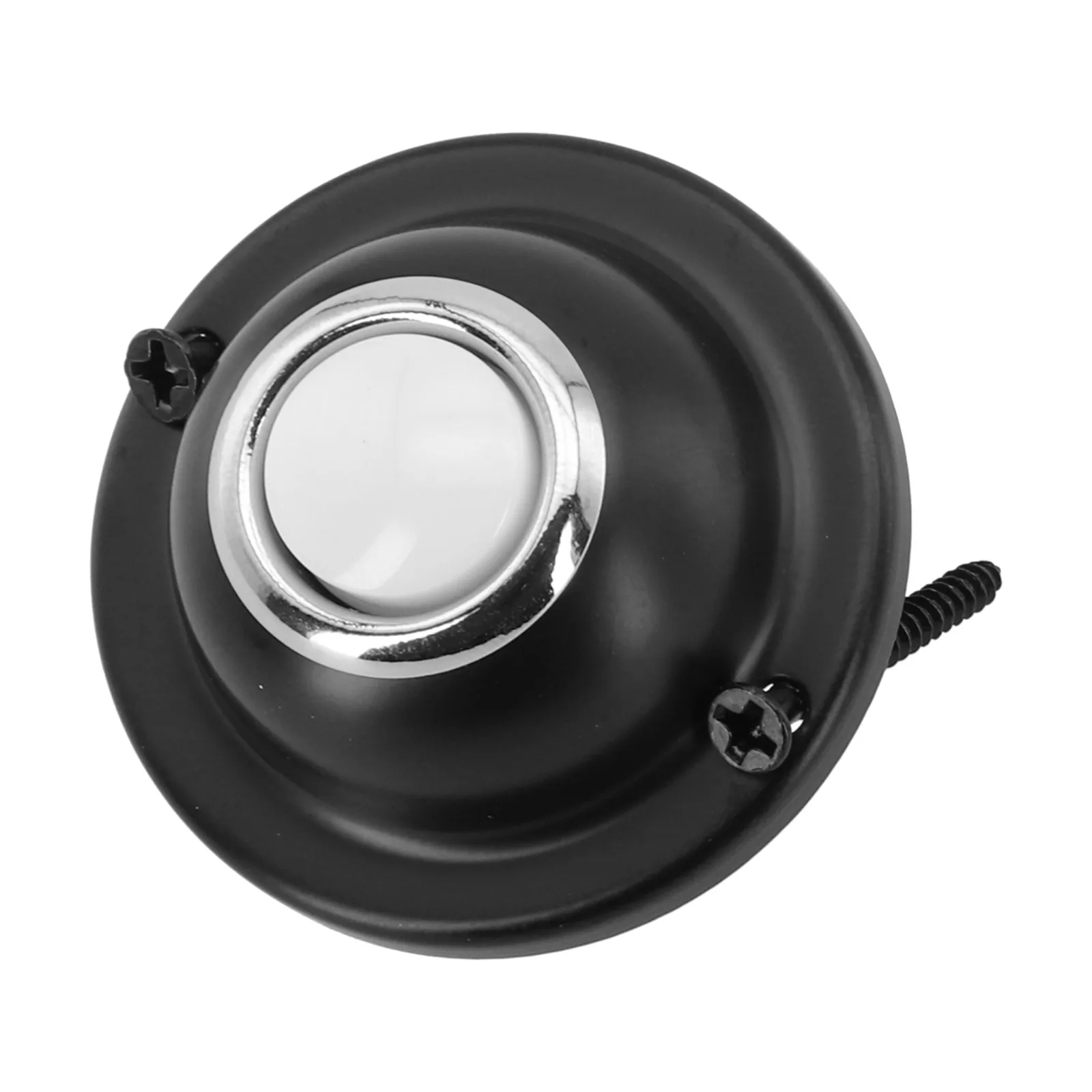 1 шт. круглый металлический дверной звонок, кнопка, черный провод, светодиодная подсветка для входной двери дома, 1,5 дюйма, две отверстия, дверные звонки, горячая распродажа