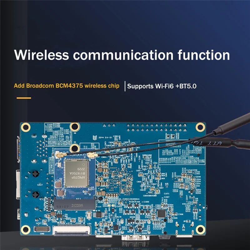 لوحة تطوير Orange Pi 5 Wi-Fi6 + BT5.0 وحدة RK3588S 8 Core 64 بت وحدة لوحة تطوير المعالج