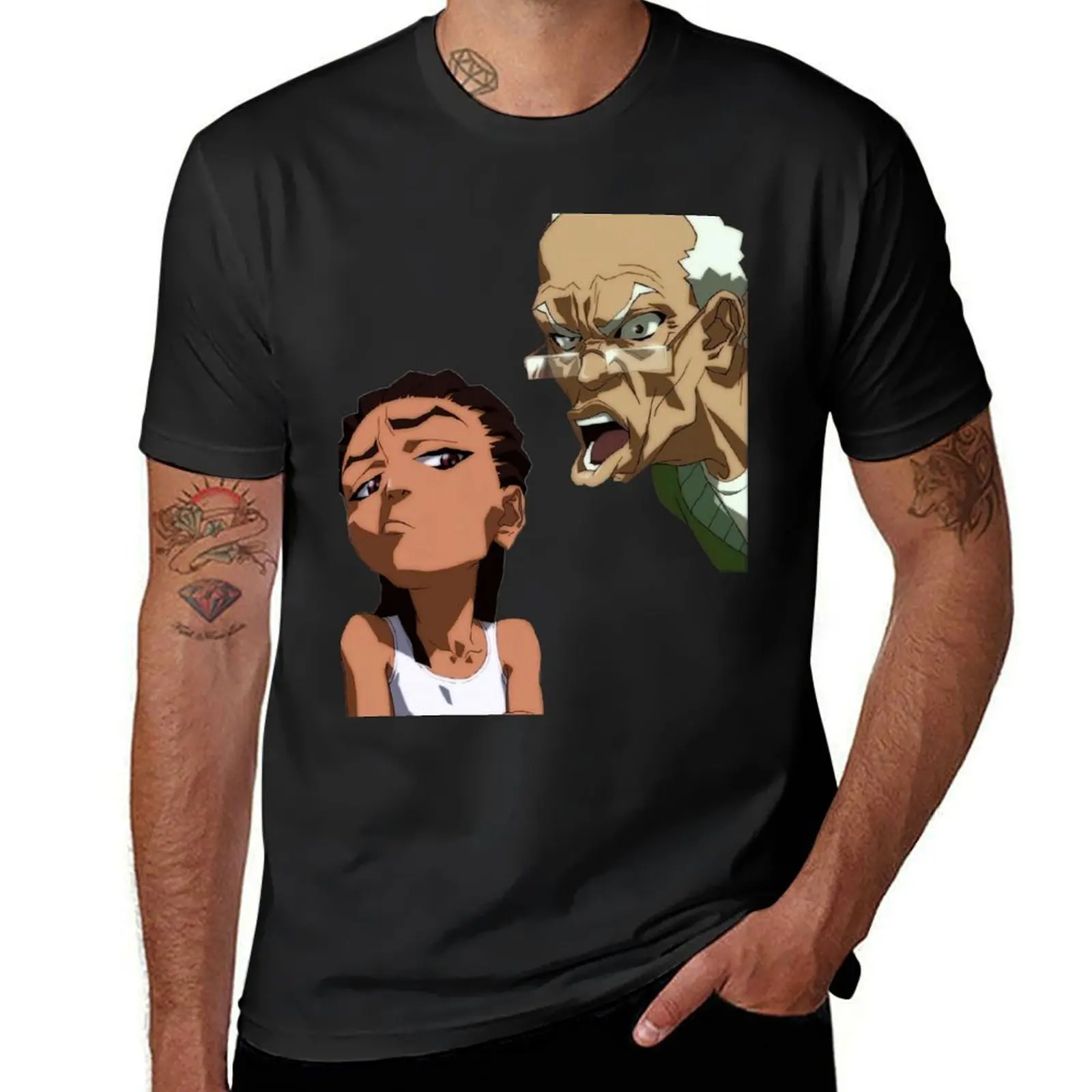 

The Boondocks Huey T-Shirt aesthetic clothes cute tops customizeds mens clothing