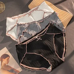 Girly Mid-Waist Underwear for Ladies Breathable Mature Cute Day System Pure Sexy Triangle Shorts