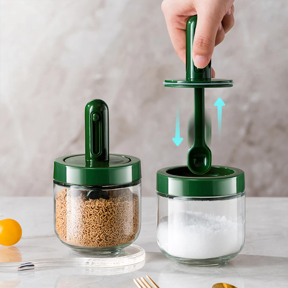 Telescopic Seasoning Jar Pepper Salt Spice Sugar Seasoning Bottle Sealed Salt Jar Household Kitchen Seasoning Bottle Leak-proof