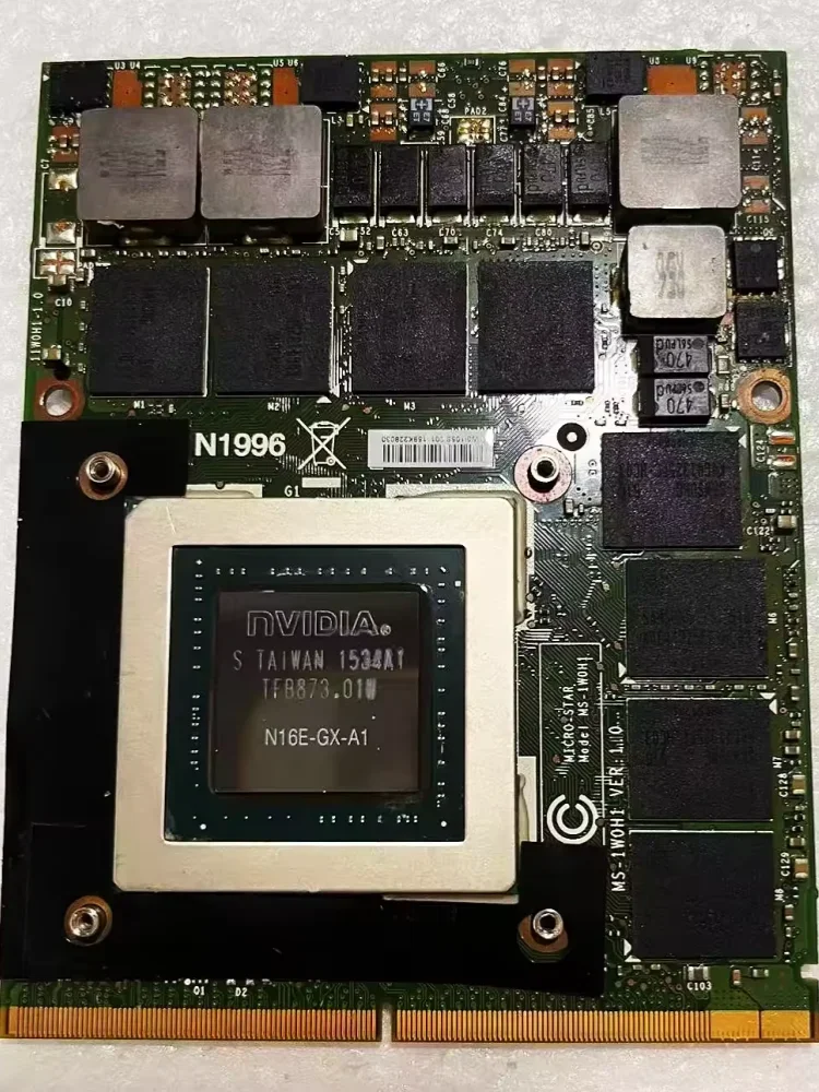 GTX980M N16E-GX-A1 GTX 980M GPU 8GB GDDR5 graphics video card, MS-1W0H1 for MSI 16F3 16F4 1762 1763 GT60 GT80 GT72 GE72, test ok