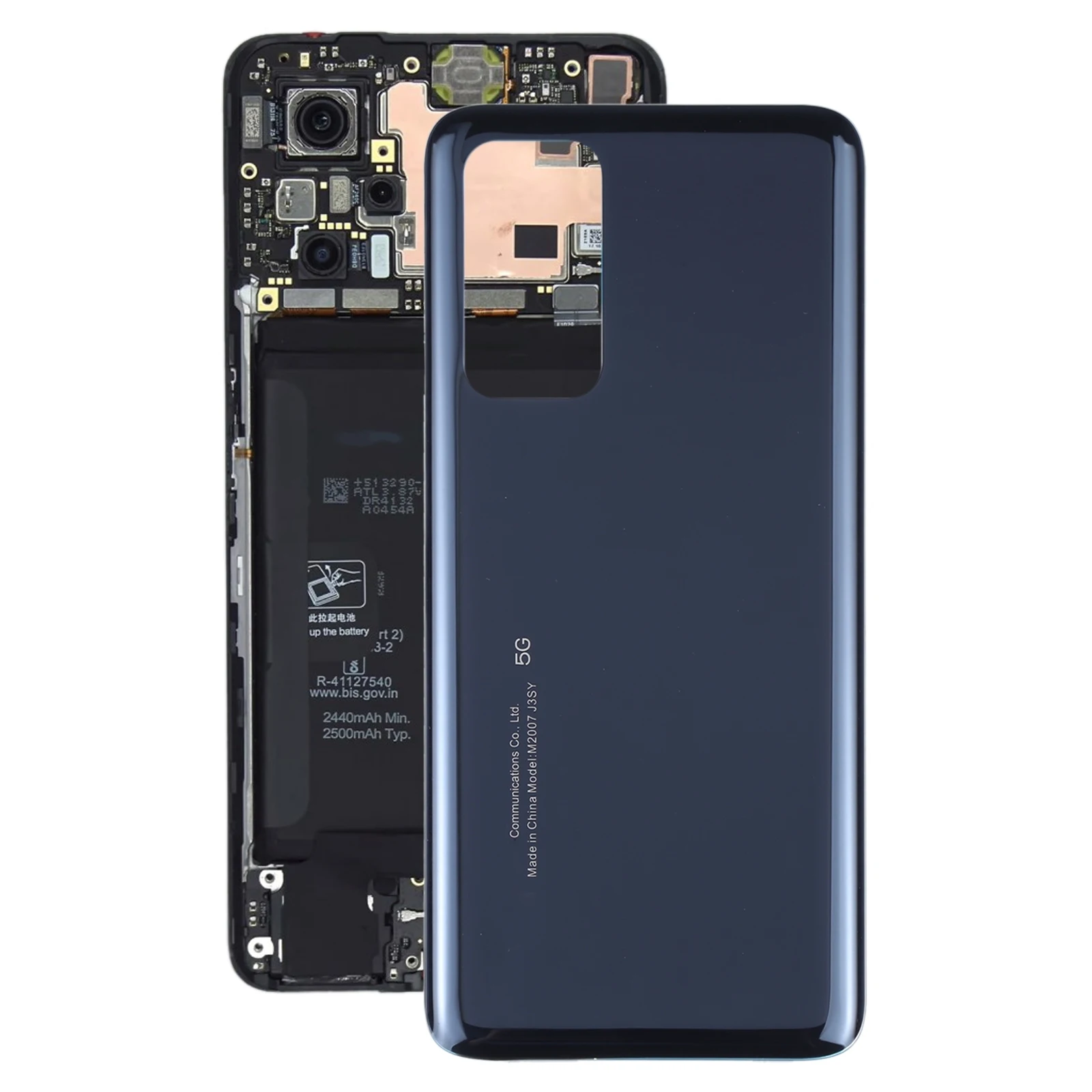 Cover posteriore per batteria in vetro per Xiaomi Redmi K30S/Mi 10T/Mi 10T Pro Sostituzione delle parti di riparazione del telefono cellulare