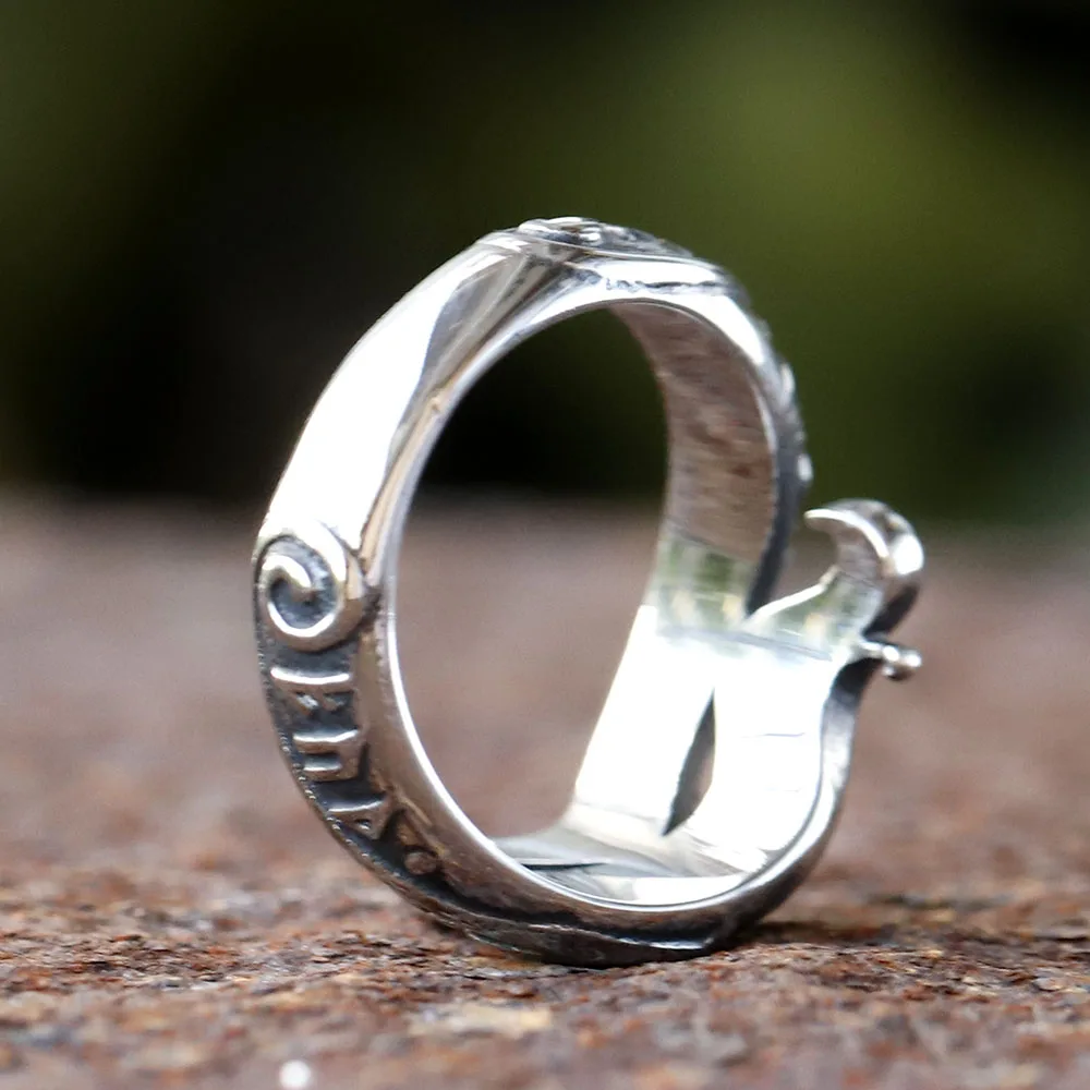 NEW 316L Stainless steel nose viking Rune men ring Dragon Animal Pagan Odin Amulet scandinavian fashion jewelry free shipping