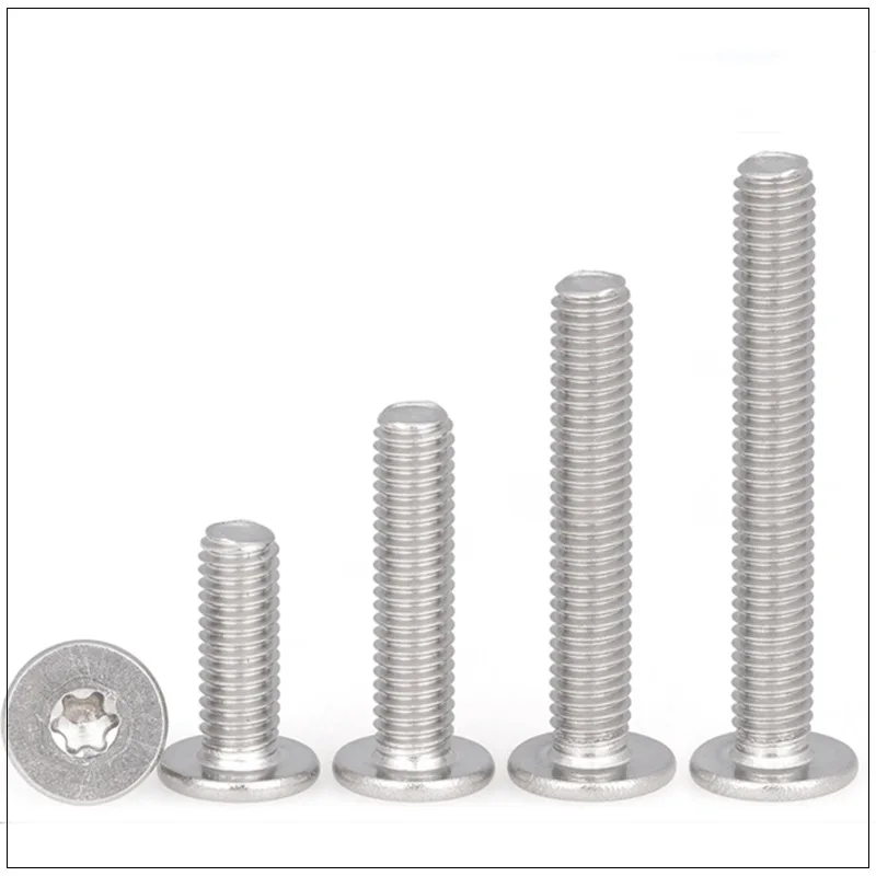 10 teile/los m 1,6 m2 m 2, 5 m3 m4 m5 m6 m8 2,5 Edelstahl cm sechs blättrige Torx ultra dünne ultra flache Wafer kopfs ch rauben – Detail 7