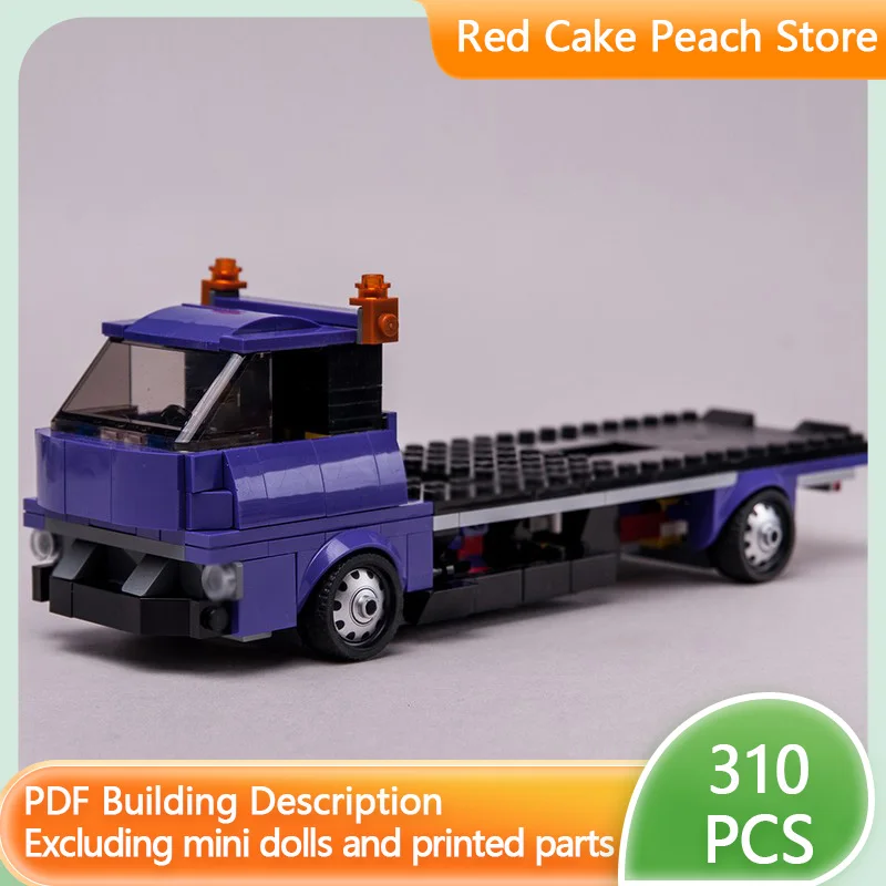 

City Car Model MOC Building Bricks Large Transport Vehicles Modular Technology Children Holiday Gifts Assemble Toys Suit