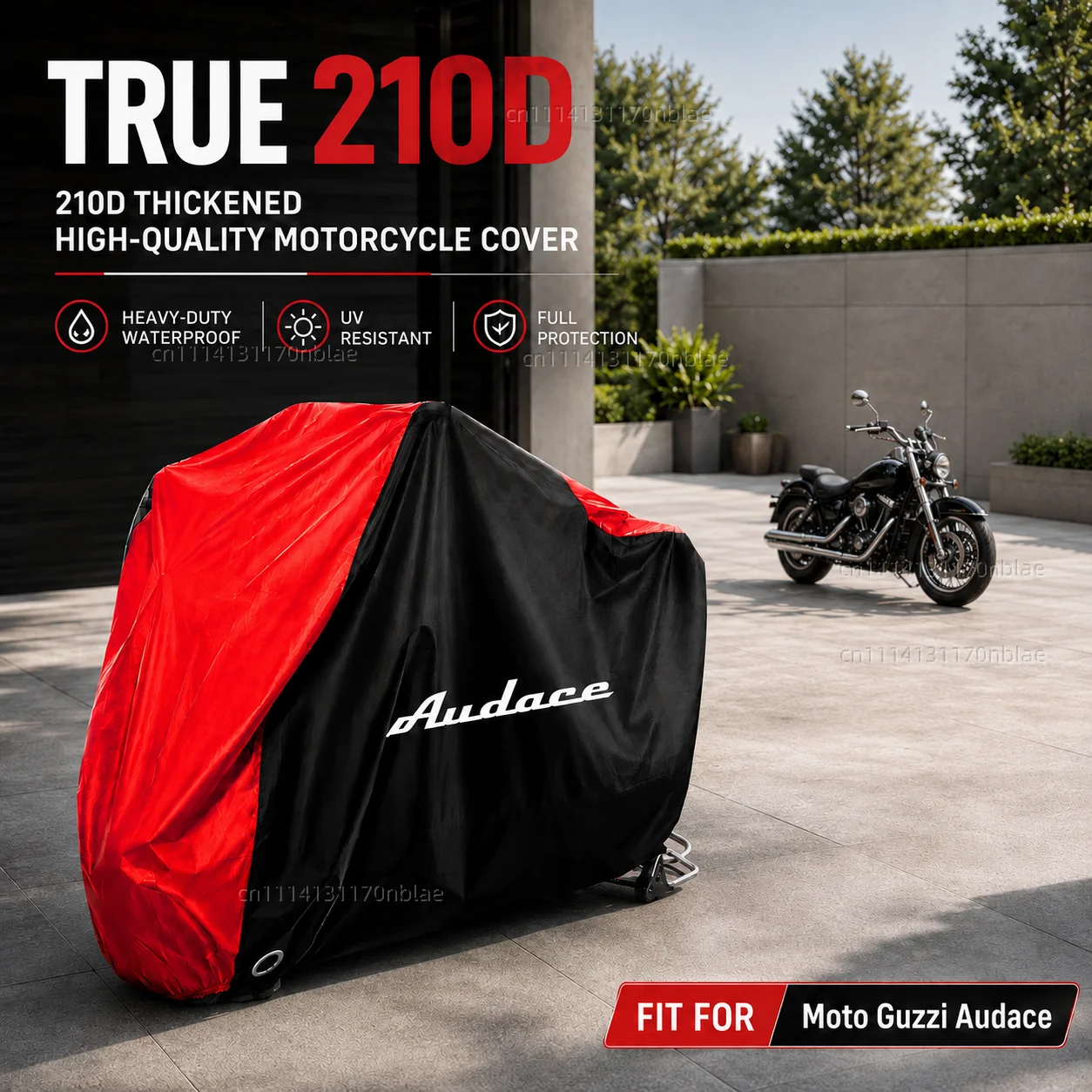 For Moto Guzzi Audace 2015-2020 Cruiser 210D Motorcycle Cover Waterproof All Season Dustproof UV Protection Moto Rain Cover