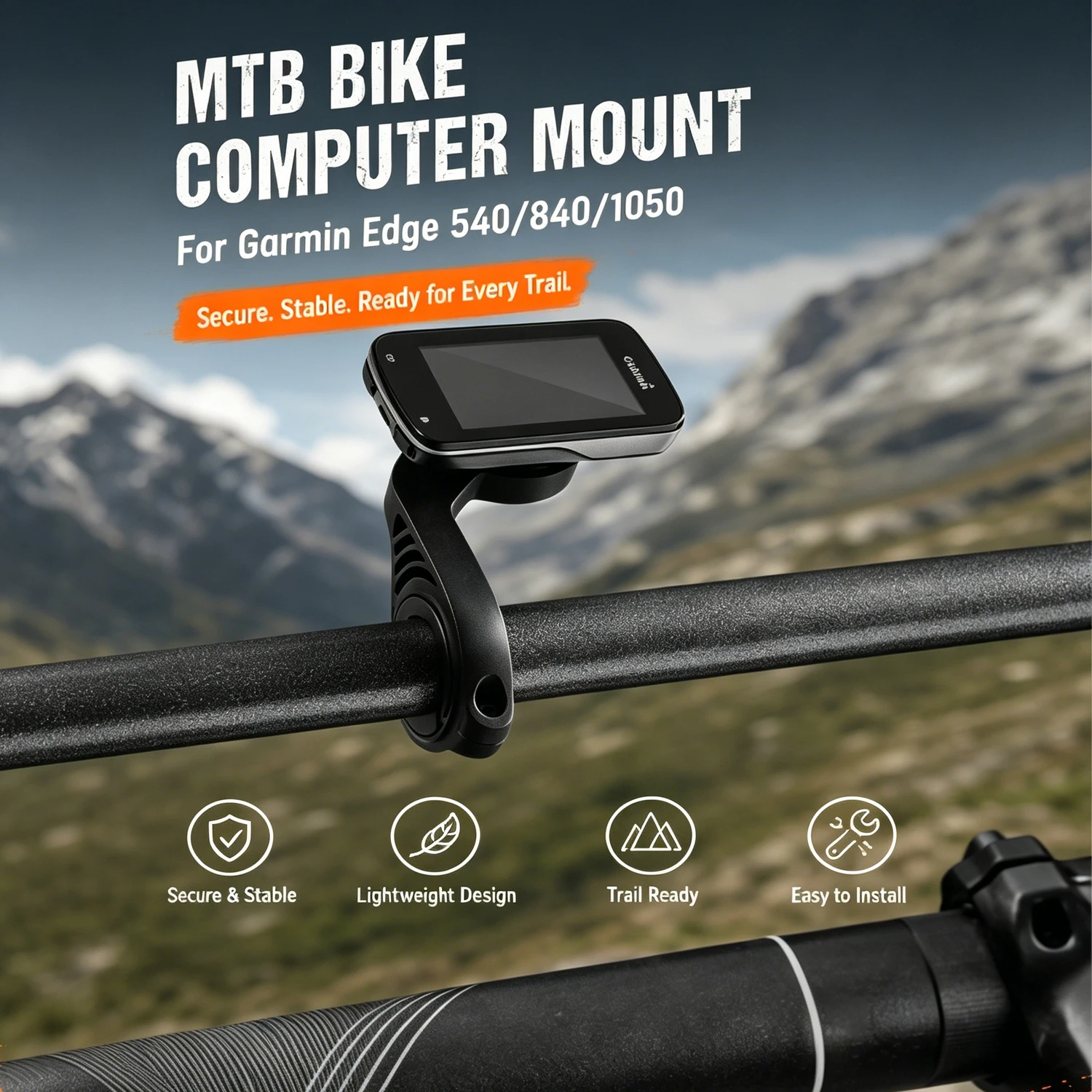 

Built-in Bike Mounts For Garmin Edge 540/840/1050 Extended Handlebar Mounts Are Suitable For Road Mountain Bike Accessories