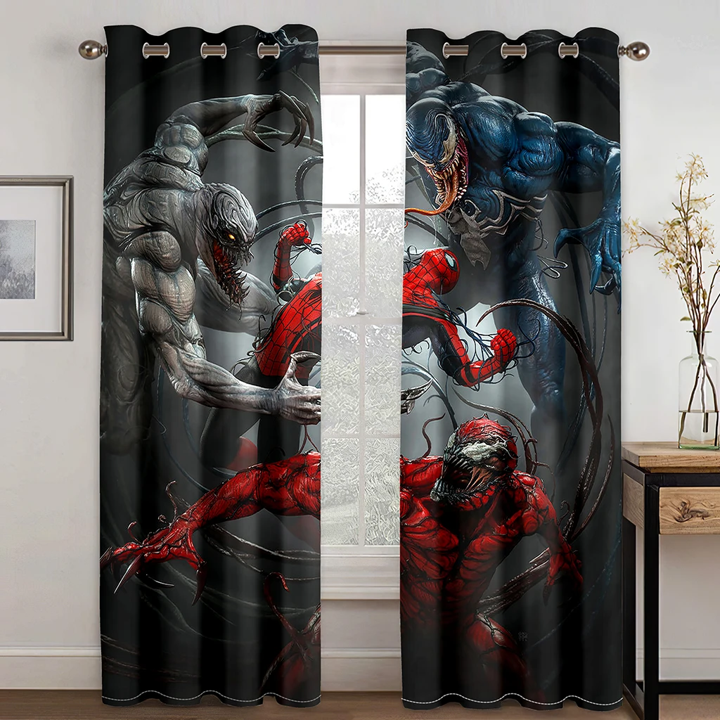 Cheap Kids Cartoon Anime 3D Children\'s Free Shipping 2 Pieces Thin Window Drape Curtain for Boy Girl Living Room Bedroom Decor